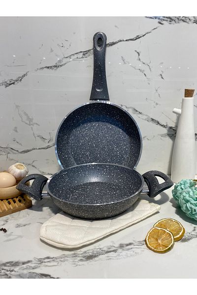 Elvira Granite Sahan Pan Set (20-24 cm)