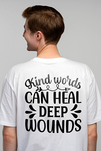 StoryGift Romania Tricou Barbati cu mesajul "Kind words can heal deep wounds"...