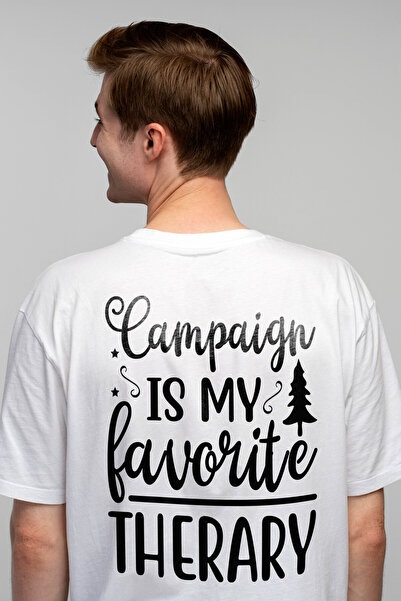 StoryGift Romania Tricou Barbati cu mesajul "Camping is my favorite therapy" ...