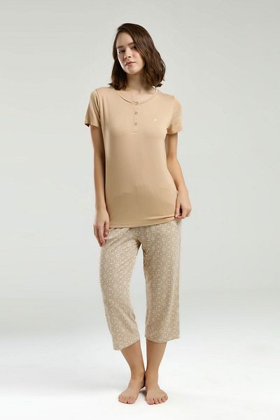 Pierre Cardin 9002 Women's Capri Pajama Set