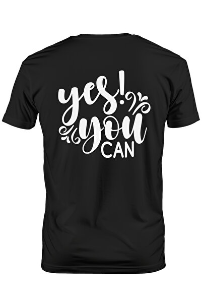 StoryGift Romania Tricou Barbati cu mesaj motivational "Yes! You can" - da tu...