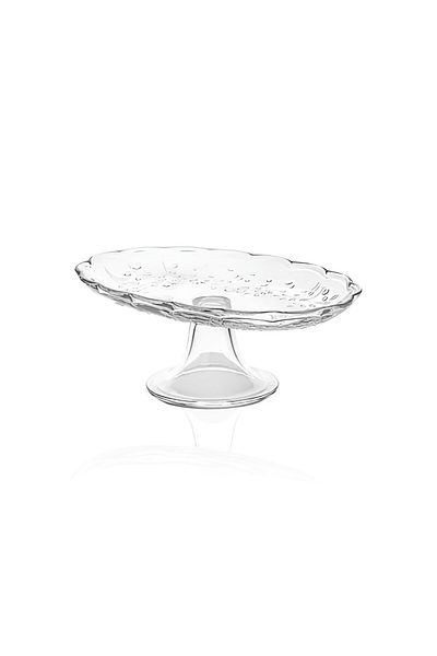 The Mia Pedestal Oval Glass Presentation Plate Cm498