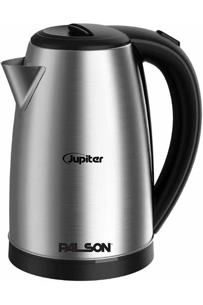 PALSON Stainless Steel Kettle 1.8L, 1800W – 360° Rotational Base, On/Off Switch