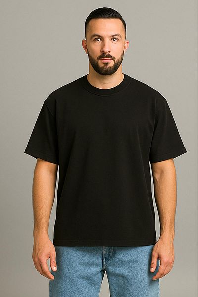 WAFRA Tricou oversize pentru bărbați (model largi) Model simplu de calitate premium