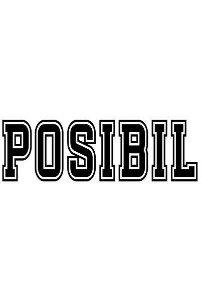 StoryGift Romania Sticker Autocolant 70CM Posibil, Mesaj Motivational, Text I...