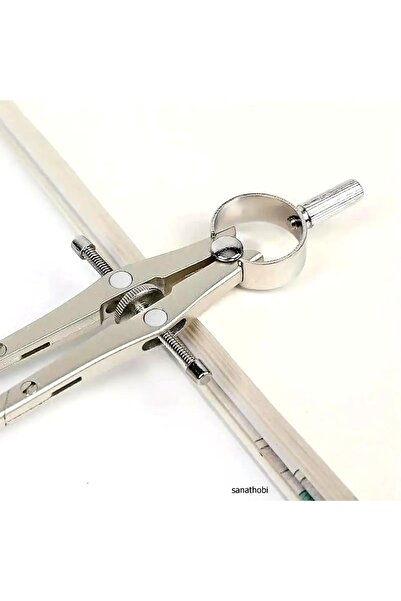 Sanathobi Set Compasses Floor Standing, Stainless Steel, Architecture, Mechanical, Compass, Set in Box 13 Items
