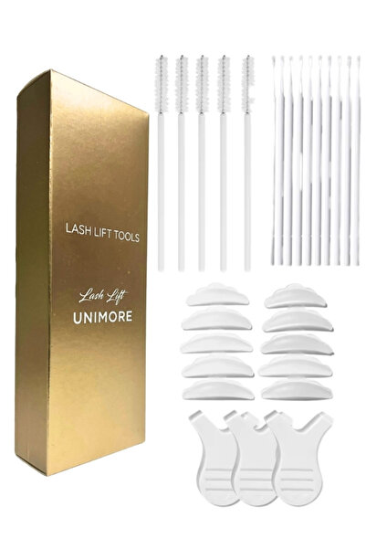 Unımore Kirpik Lifting ve Kaş Laminasyonu Fırça Seti 4 Parça 23 Adet