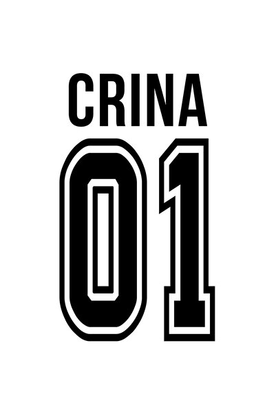 StoryGift Romania Sticker Adeziv 90CM Cu Textul Crina, si Numarul 01, Cel Mai...