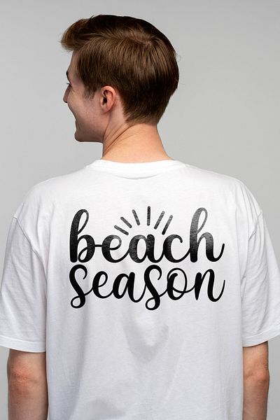 StoryGift Romania Men's T-shirt For Summer Lovers With The Message "beach Season" - Stg Beach Season