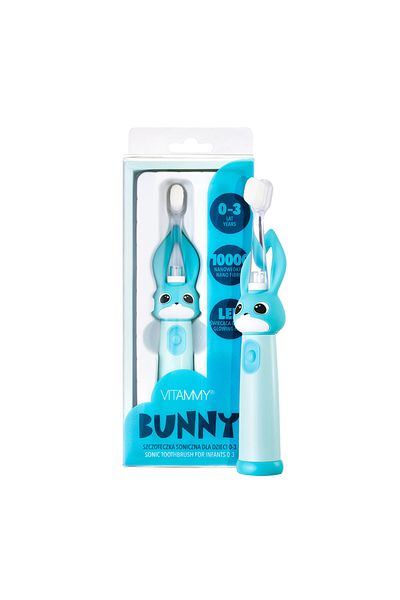 Vitammy Vitammy Bunny Light Blue electric toothbrush, for children 0-3 years old, with LED light