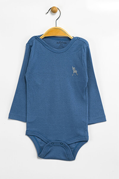 Aziz Bebe Erkek Kız Bebek Çıtçıtlı % 100 Pamuk Body & Zıbın 12 Ay - 36 Ay