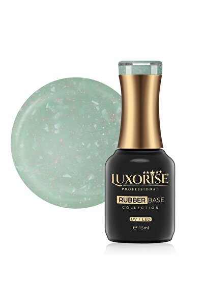 LUXORISE Colecția Glamour cu bază de cauciuc - Inimă turcoaz 15ml