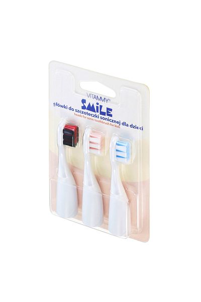 Vitammy Set of 3 toothbrush refills VITAMMY Smile TH1804-3, Set I, Cream