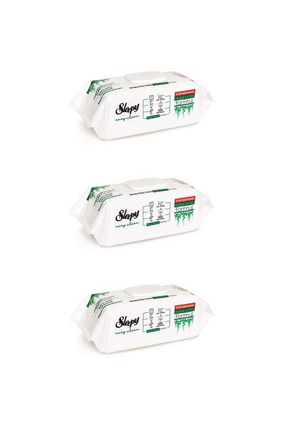 Sleepy Easy Clean White Soap Additive Surface Cleaning Wet Towel - 3 Pack of 100