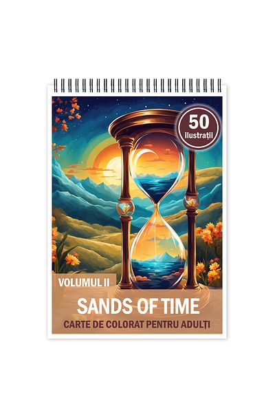 Legendary Gifts Anti-stress Coloring Book, 50 Illustrations, Sands Of Time - Volume Ii, 106 Pages, Format: A5