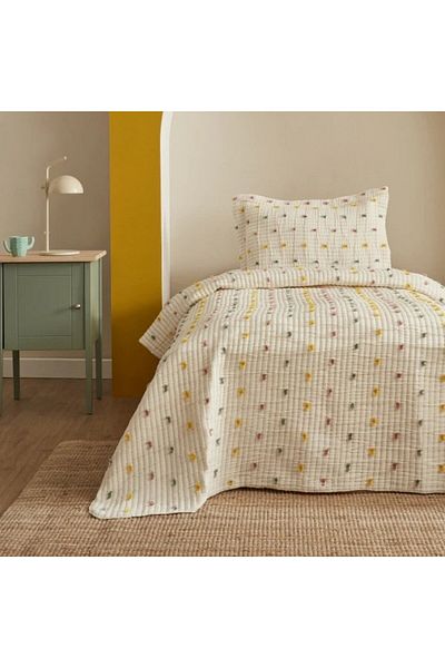 Karaca Home Young Rainbow Doppelbett-Tagesdecken-Set