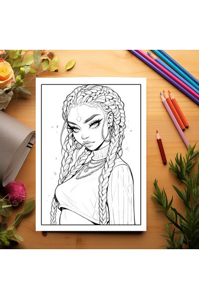 Legendary Gifts Adult Coloring Book, 50 Illustrations, Anime Bad Teens - Volume Ii, 106 Pages