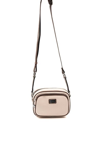 Silver Polo Bej - Kahve SP1111 Kadın Çapraz Çanta