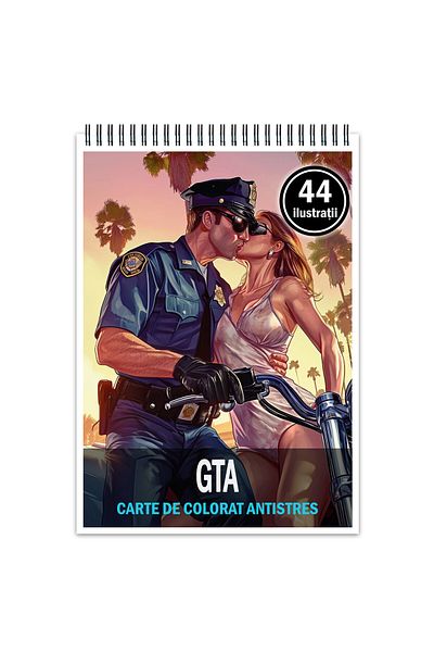 Legendary Gifts Coloring Book For Relaxation And Anti-stress, 44 Illustrations, Gta, 94 Pages, Format: A5
