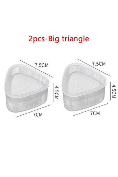 Choice3 قطعتان - مثلث كبير إكسسوارات المطبخ قالب السوشي قالب مثلث قالب آلة ال...
