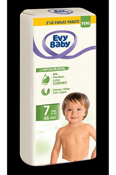 Evy Baby Bebek Bezi 7 Numara XXL 46 Adet (19+ kg )