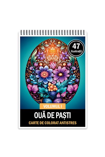 Legendary Gifts Anti-stress Coloring Book, 47 Illustrations Easter Eggs - Volume I, 100 Pages, Format: A5
