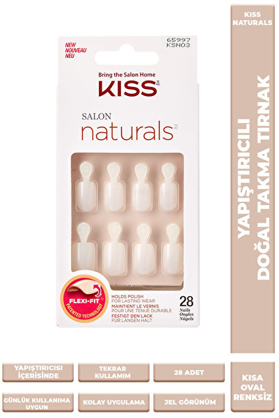 Kiss Doğal Takma Tırnak Kısa Renksiz