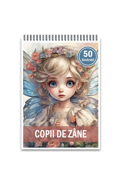 Legendary Gifts Coloring Book, 50 Illustrations, Fairy Children, 106 Pages, Format: A5
