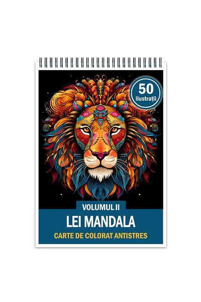 Legendary Gifts Anti-stress Coloring Book, 50 Illustrations Lei Mandala - Volume Ii, 106 Pages, Format: A5