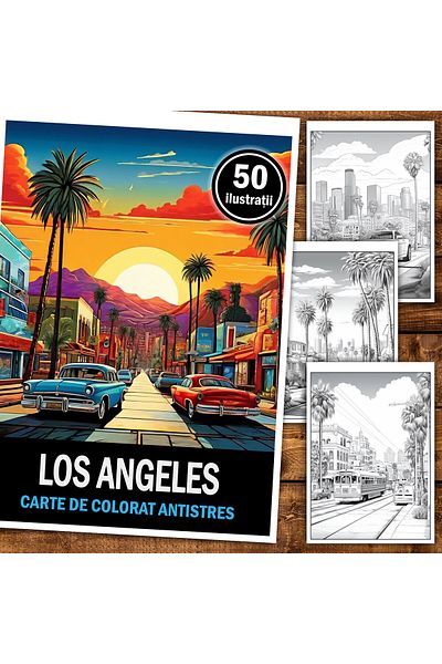 Legendary Gifts Coloring Book For Relaxation And Anti-stress, 50 Illustrations, Los Angeles, 106 Pages, Format: A5