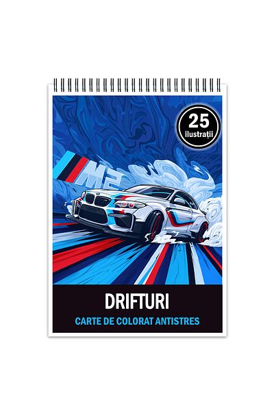 Legendary Gifts Anti-stress Coloring Book, 25 Drift Illustrations, 56 Pages, Format: A5
