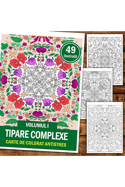 Legendary Gifts Anti-stress Coloring Book, 49 Illustrations Complex Patterns - Volume I, Format: A5