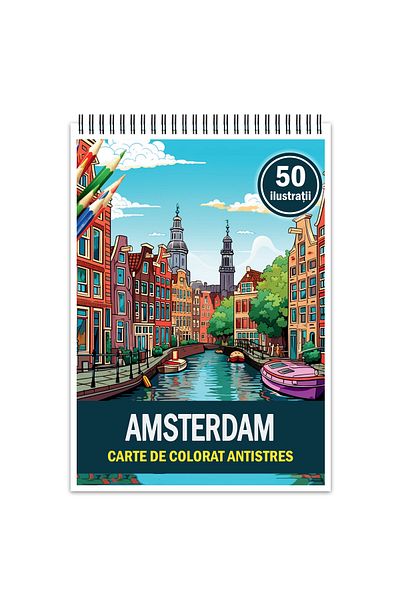 Legendary Gifts Coloring Book For Relaxation And Anti-stress, 50 Illustrations, Amsterdam, 106 Pages, Format: A5