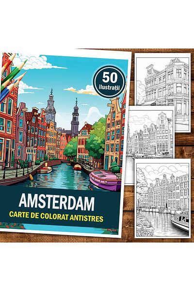 Legendary Gifts Coloring Book For Relaxation And Anti-stress, 50 Illustrations, Amsterdam, 106 Pages, Format: A5