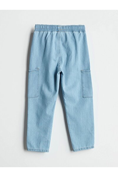LC Waikiki LCW Kids Indigo Beli Lastikli Erkek Çocuk Jogger Jean Pantolon