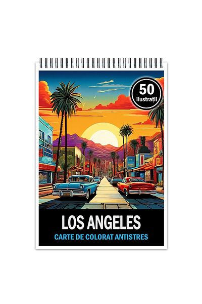 Legendary Gifts Coloring Book For Relaxation And Anti-stress, 50 Illustrations, Los Angeles, 106 Pages, Format: A5