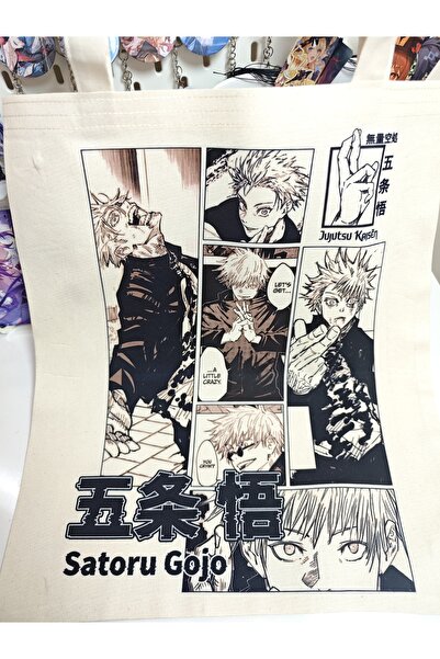 Yenaplanner Jujutsu Kaisen Gojo Bez Poşet / Bez Çanta ( 1 adet)