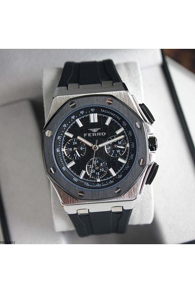 FERRO Fm43001J Men's Wrist Watch with Silicone Cord
