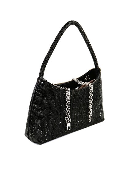 KEEBA Μαύρη βραδινή τσάντα. Βραδινή τσάντα με πέτρες. Γυναικεία βραδινή τσάντα. Τσάντα βραδινού φορέματος μαύρη. Τσάντα γάμου για πρόσκληση.