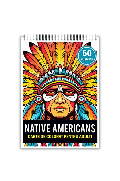 Legendary Gifts Coloring Book, 50 Illustrations, Native Americans, 106 Pages, Format: A5
