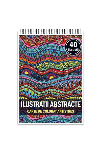 Legendary Gifts Anti-stress Coloring Book, 40 Illustrations Abstract Illustrations, Format: A5
