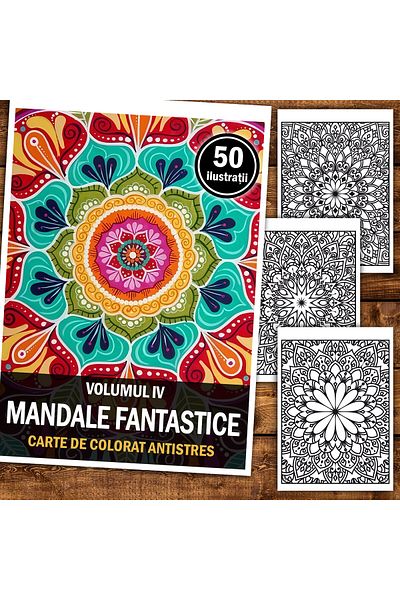 Legendary Gifts Anti-stress Coloring Book, 50 Fantastic Mandala Illustrations - Volume Iv, 106 Pages, Format: A5