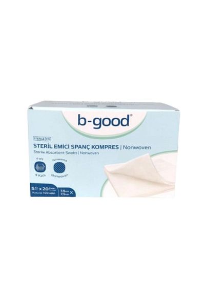 B-GOOD Nonwoven Gas Compress 7.5 X 7.5 cm 100Pcs