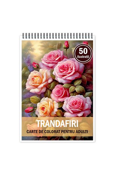 Legendary Gifts Coloring Book For Relaxation And Anti-stress, 50 Illustrations, Roses, 106 Pages, Format: A5
