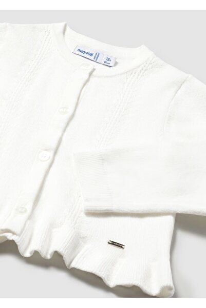 MAYORAL Baby Girl Frilly Knitted Cardigan