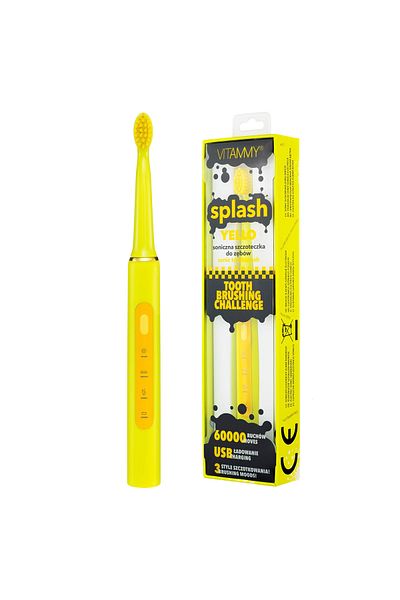 Vitammy VITAMMY Splash TB8132A-CE Yello electric toothbrush, 60000 vibrations/min