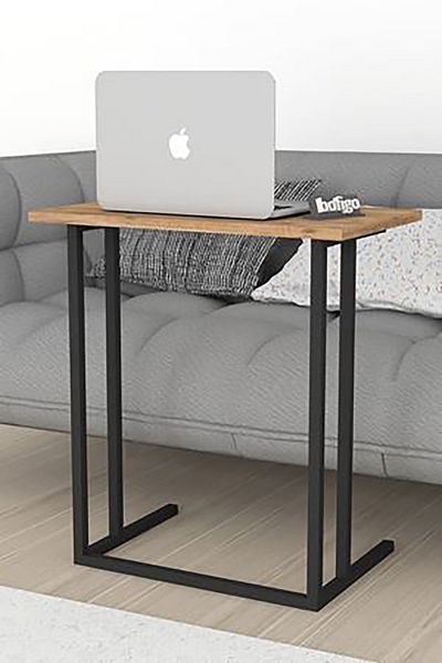 Bofigo Metal Leg Laptop Stand Study Table Pine