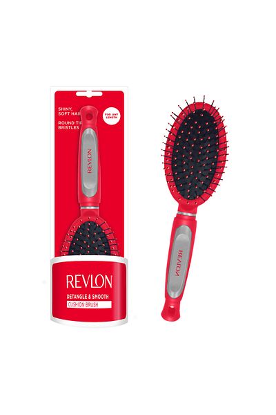 Revlon Perie de par Revlon RV2820UKE, cu cap plat, pentru toate tipurile de par, Rosu