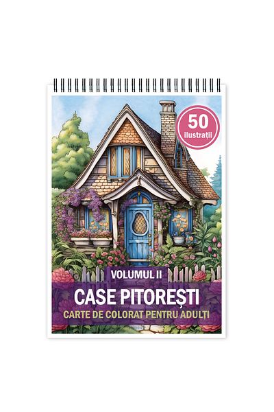 Legendary Gifts Anti-stress Coloring Book, 50 Illustrations, Picturesque Houses - Volume Ii, 106 Pages, Format: A5