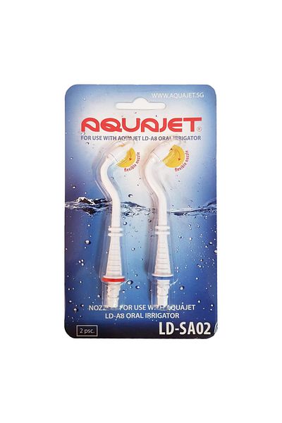 Little Doctor Set of 2 Aquajet LD-SA02 oral irrigator heads, for Aquajet LD-A8 irrigator